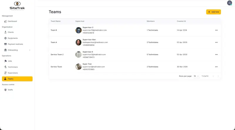 SITETREK screen 6